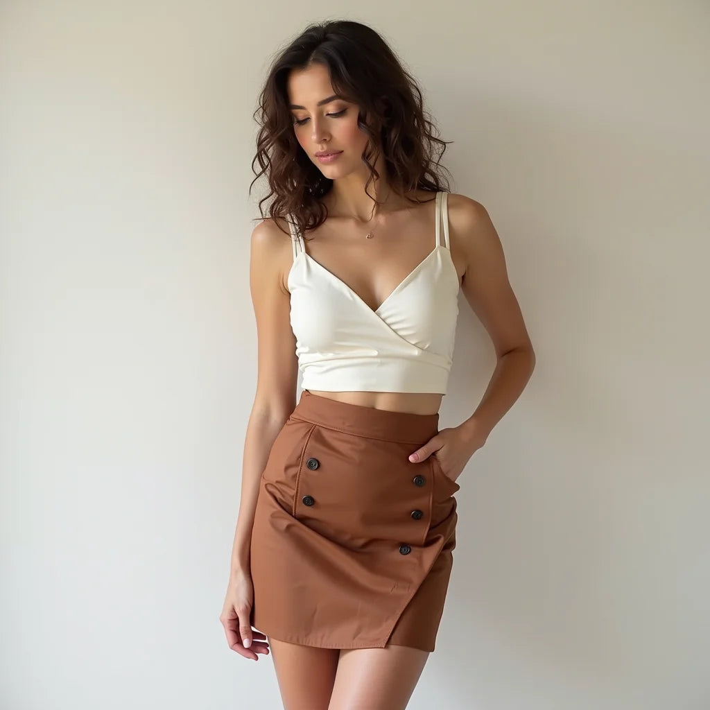 Hip Wrap Skirt Two-piece Set - Hip Wrap Skirt Two-piece Set: Flattering Style Guide