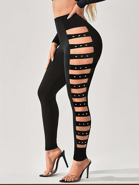 High-Waisted Strap Style Leggings