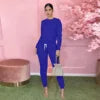 2020 Autumn Women's Sports Tight Sweater Outfit 2 Piece Set  Stacked Pants Two Piece Set