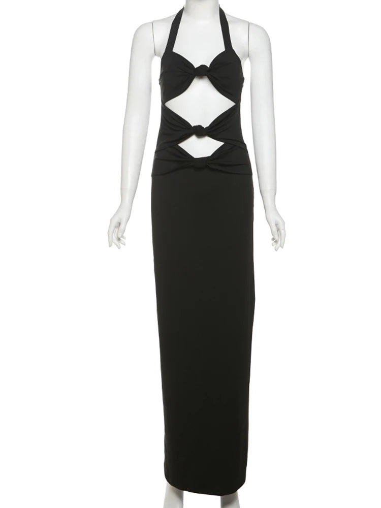 Hollow Out Women Maxi Dresses