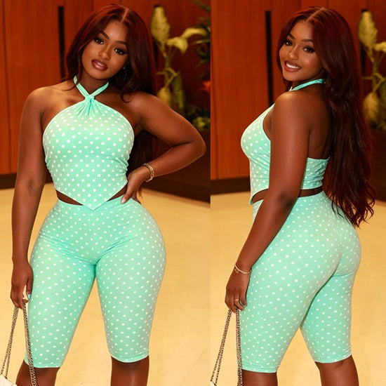 Aileena - Polka Dot Two Piece Set