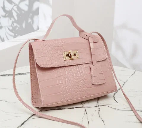 Women's Bag with crocodile imprint