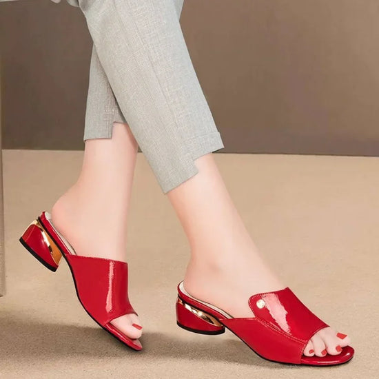 Soft Leather Ladies Comfortable Sandals