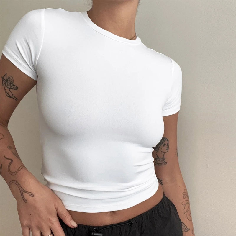 Short Sleeve Slim Fit Tops