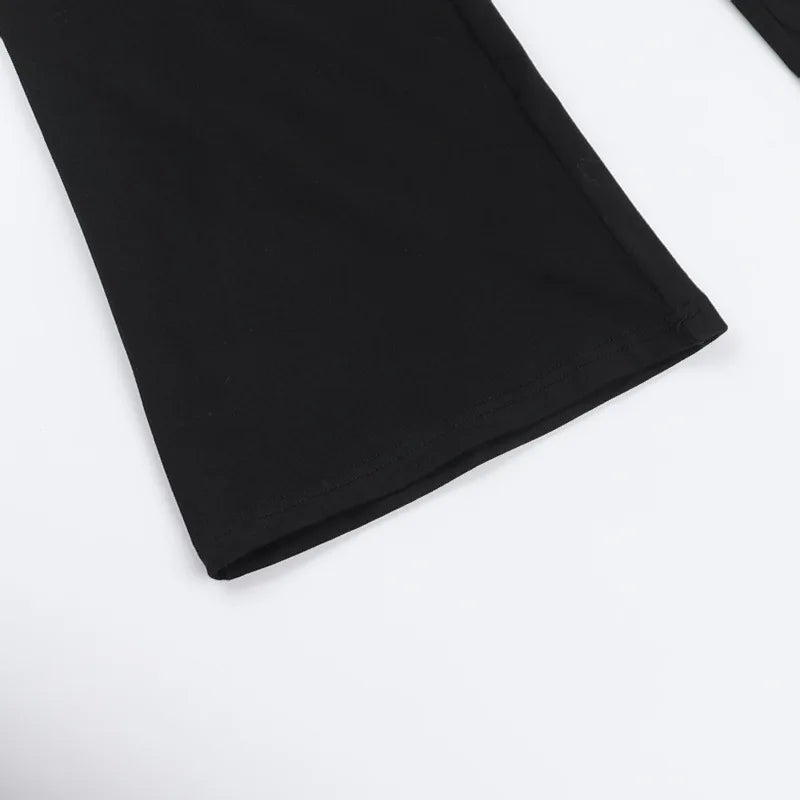 Solid color slim-fit women's deep V jumpsuit