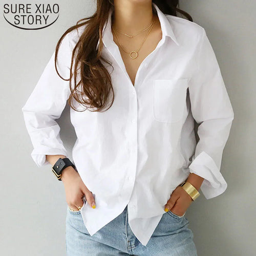 Cotton Blouse White Shirt