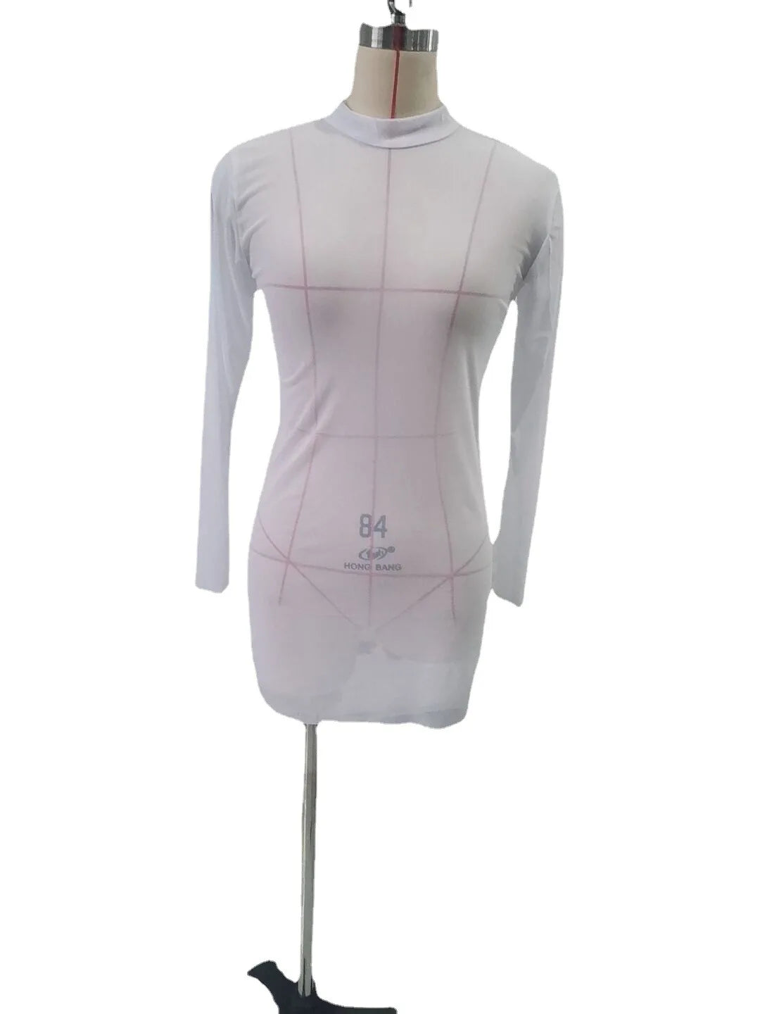 Women Mesh Dress 2025 Summer Sexy Sheer Mesh Long Sleeve Package Hip Sheath Dress Lady Sexy Club Body Wrap Mini Short Vestidos