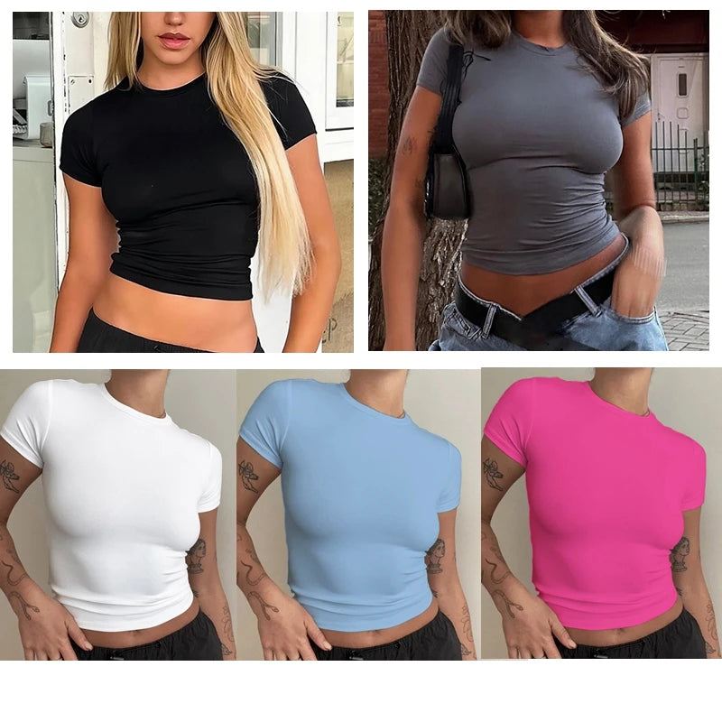 Short Sleeve Slim Fit Tops