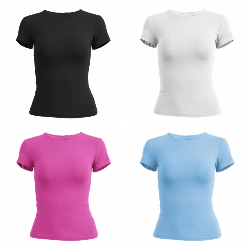 Short Sleeve Slim Fit Tops