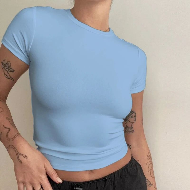 Short Sleeve Slim Fit Tops