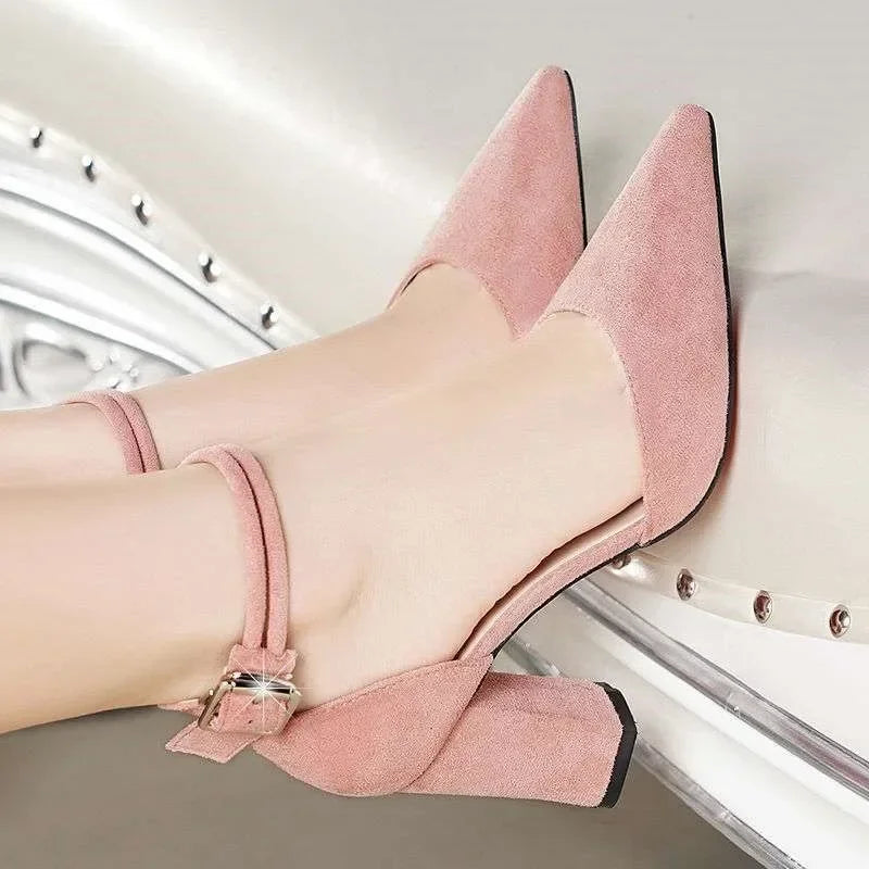 Spring Autumn High Heel Women Pointed Toe
