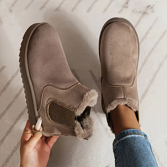 Winter boots: thick sole, non-slip, plush lining. Elegant, warm & all-weather comfort. Multiple colors. Perfect gift!