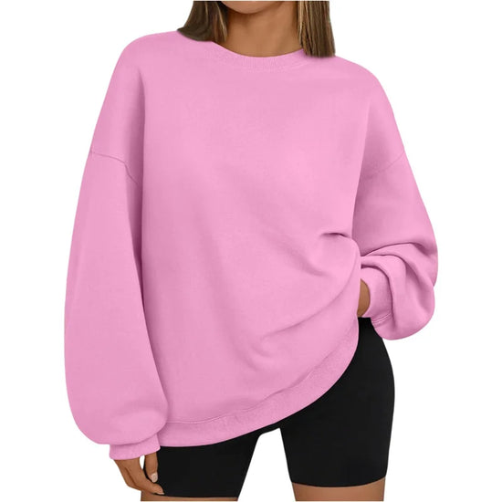 Loose Long Sleeve round Neck Sweatshirt