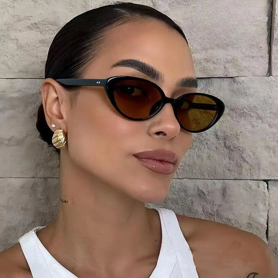 2pcs Retro Small Cat Eye Sunglasses for Women