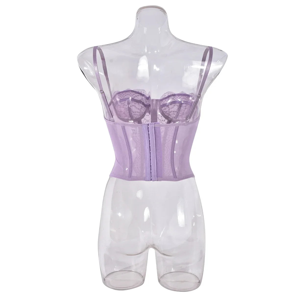 Sexy Lace Mesh Spaghetti Strap Corset