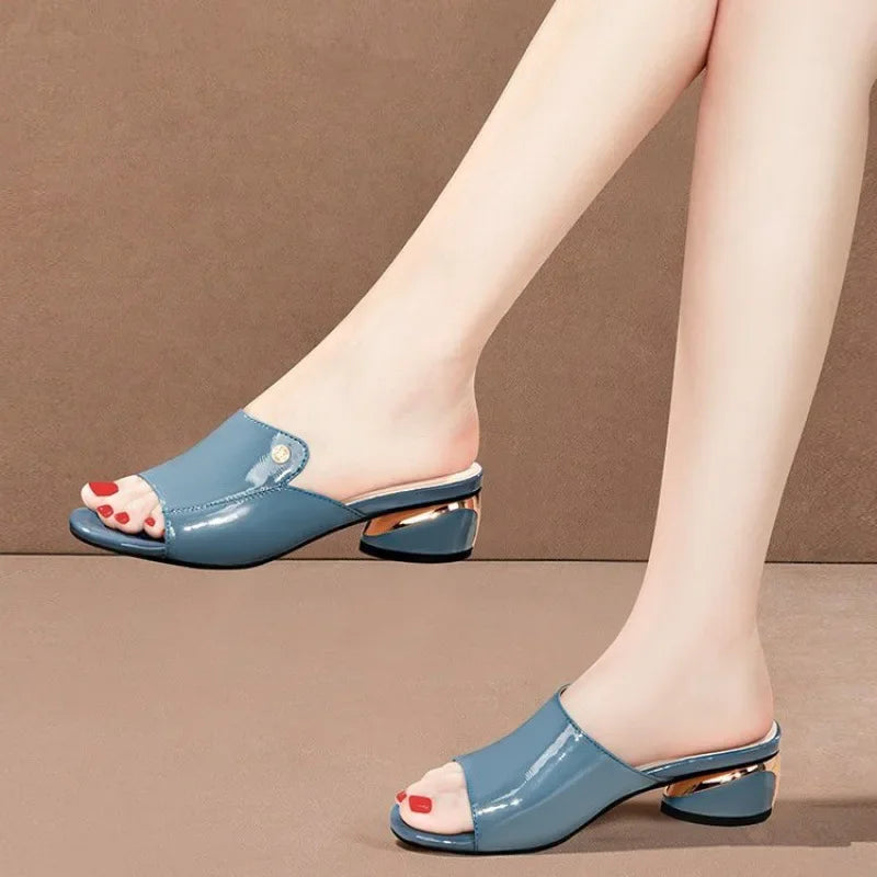 Soft Leather Ladies Comfortable Sandals